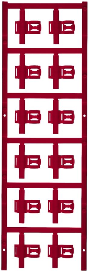Marcatore di conduttore Weidmüller MultiCard SFC p.Ø3.5…7mm 30×12.5mm PA66 rosso