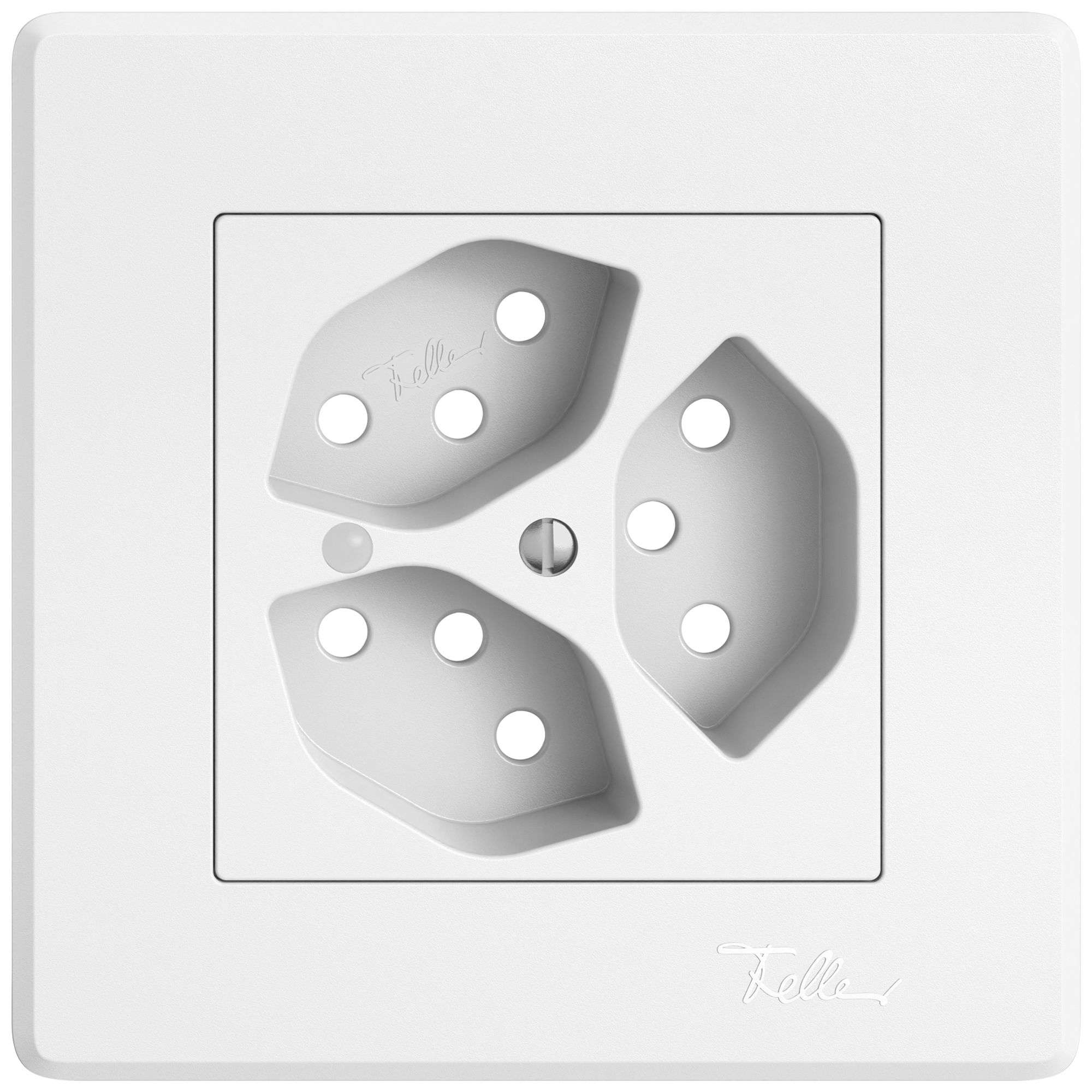 UP-Montageset EDIZIO.liv SNAPFIX® für 3×T13 mit Frontlinse ws