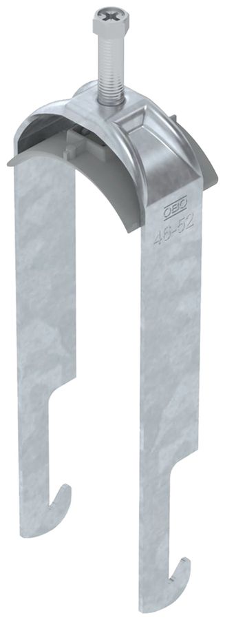 Fixation rapide BET 2056 pied à W mat.synthétique 46…52mm 2×câble acier Zn-ch-im