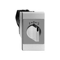 EB-Schwenktaster Feller, 1L, mit Drehgriff, sz, "1→0←2"