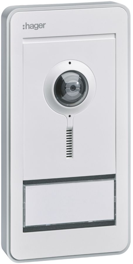 AP-Aussenstation Video Hager elcom.fon 2-Draht für 1Wohnung, weiss