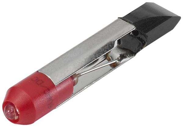 LED single EAO T6,8 28VAC/DC, 9mA/17mA, rot