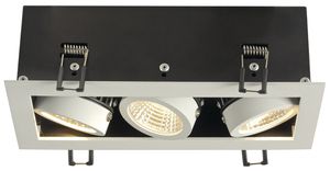 Downlight LED INC SLV KADUX DL, 3×6.2W 1830lm 3000K 38° IP20 blanc mat