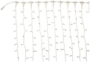 Lichtvorhang MK Drape Lite 300 2×1.5m 230V 300 LED warmweiss, Kabel weiss