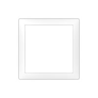 AP-Frontrahmen SIDUS 75×75mm weiss glänzend