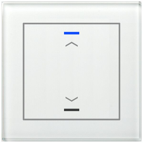 Pulsante KNX RGBW INC MDT BE-GTL10W.A1 1t/2a vetro bianco "persiana"