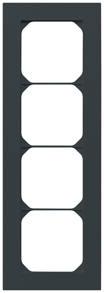 UP-Abdeckrahmen kallysto.pro 4×1 schwarz 94×274mm