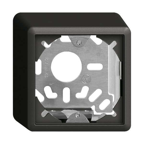 Capot avec plaque de base 54mm EDIZIOdue universel noir