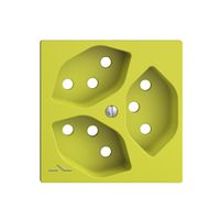 Frontplatte EDIZIOdue 3×T13 lemon 1×S