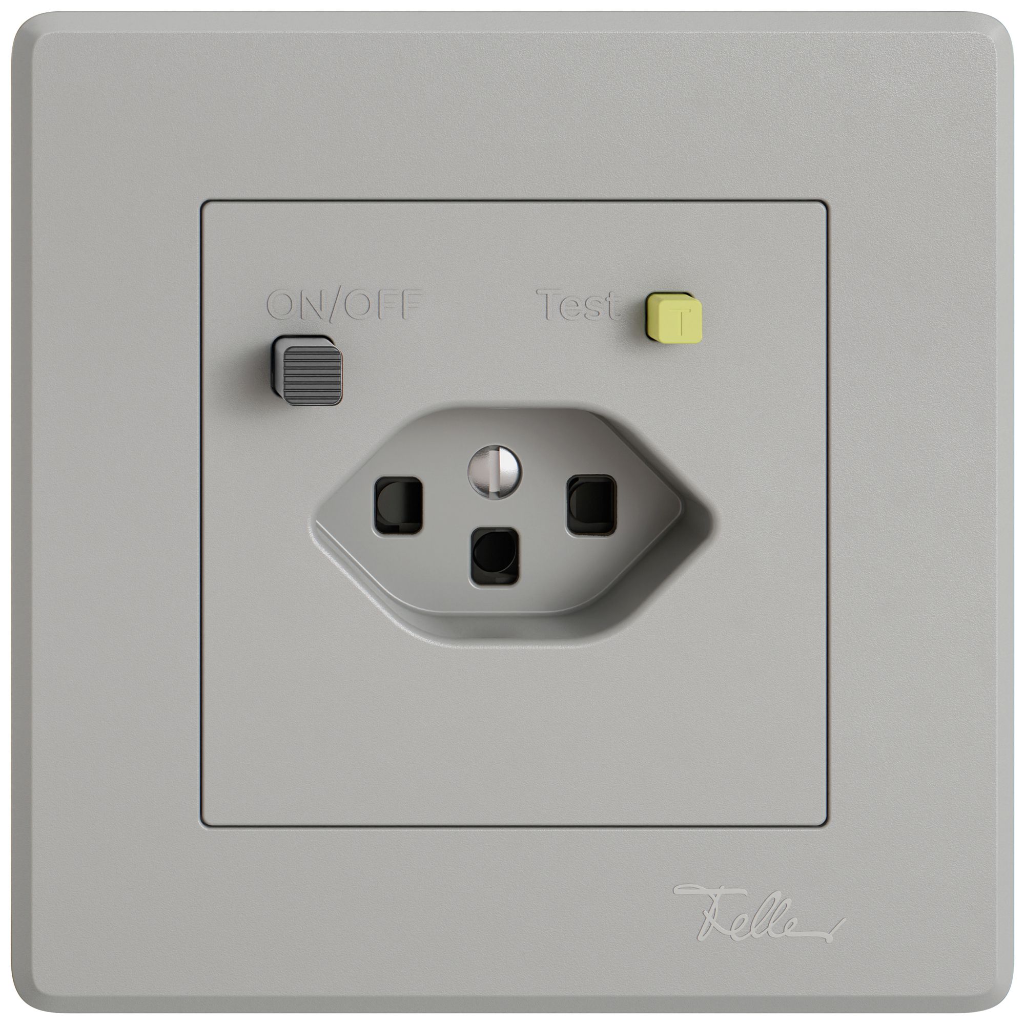 Prise FI ENC EDIZIO.liv  1×T23 avec shutter grc