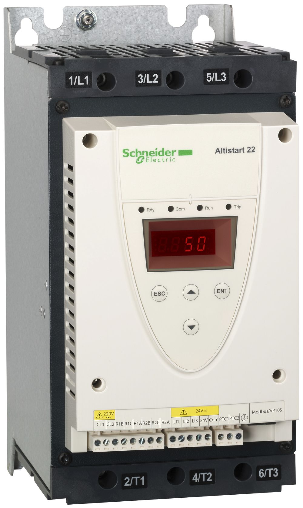 Softstarter Schneider Electric 230…440V, 62A 30kW, ATS22D62Q