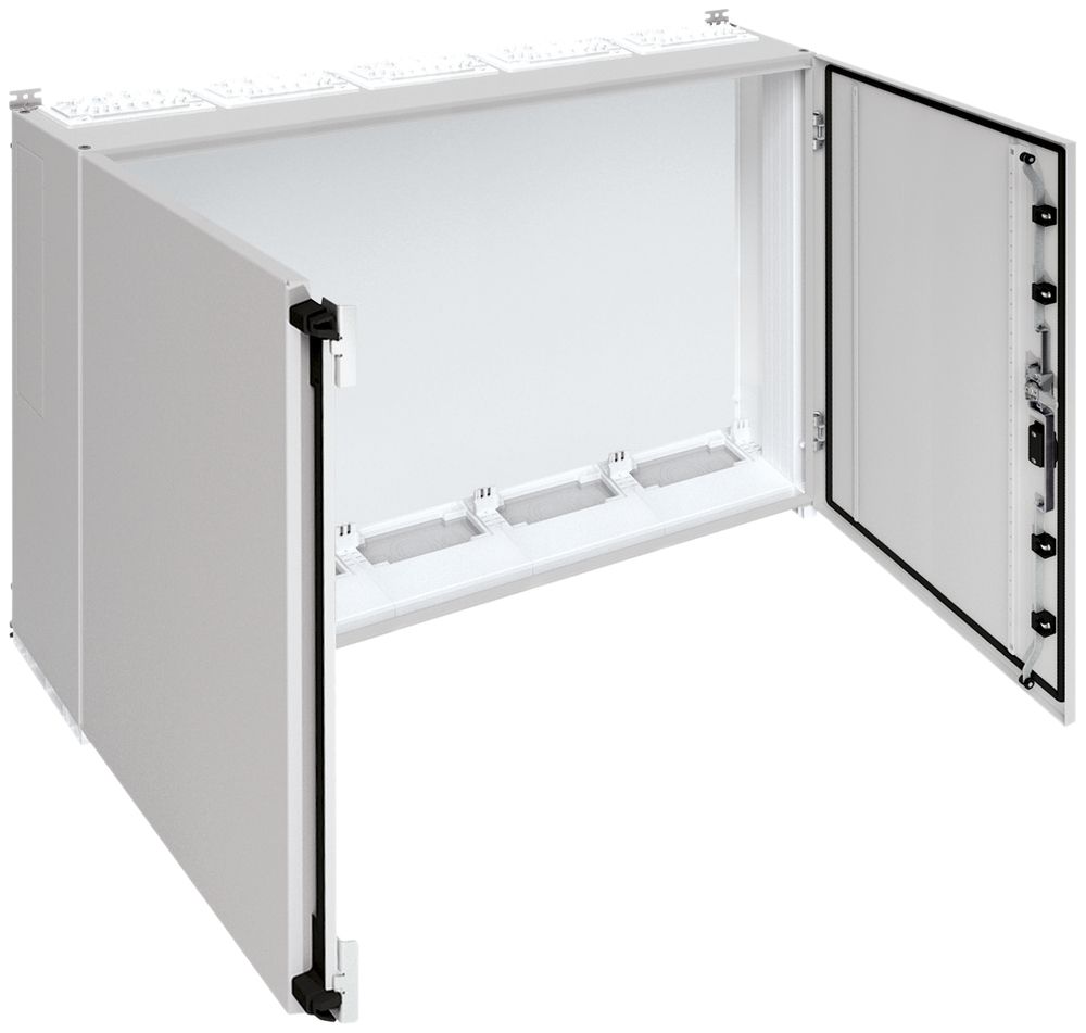 Wandschrank Hager univers mit Volltür SK II IP55 950×1300×275mm RAL 7035