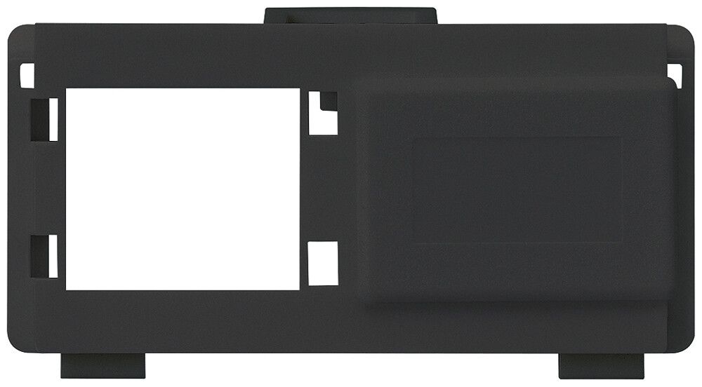 Modulo multimedia kallysto M3 CUC vuoto per 2 RJ45 R&M nero