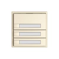 KNX-Taster RGB EDIZIO.liv SNAPFIX® Temperaturfüh.o.LED Pap.3×T 1-Tbed.cr