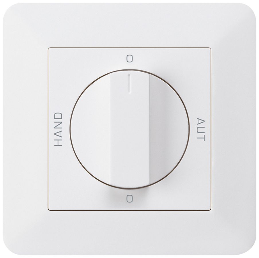 UP-Drehschalter 0-Hand-0-Aut. kallysto.trend 2/1L weiss mit Drehgriff