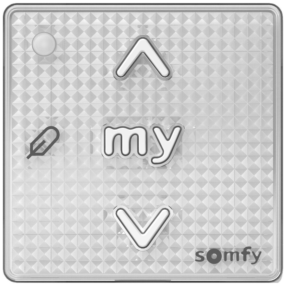 AP-Wandsender Somfy Smoove io II 1-Kan RS100 1×CR2032 50×12mm ws