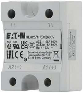 Halbleiterrelais Eaton HLR25/1H(DC)600V, 4…32VDC 25A/42…660VAC