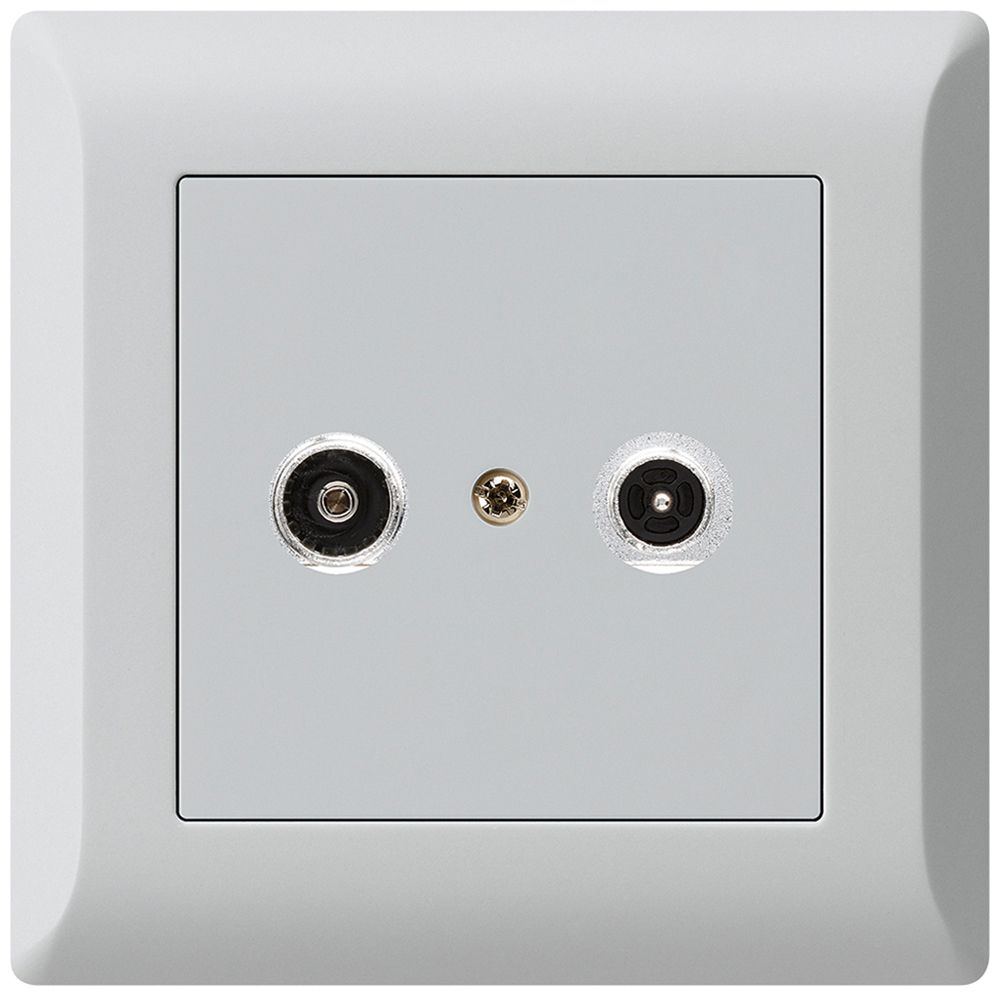 UP-Antennendose kallysto.line R/TV 11dB 2GHz hellgrau