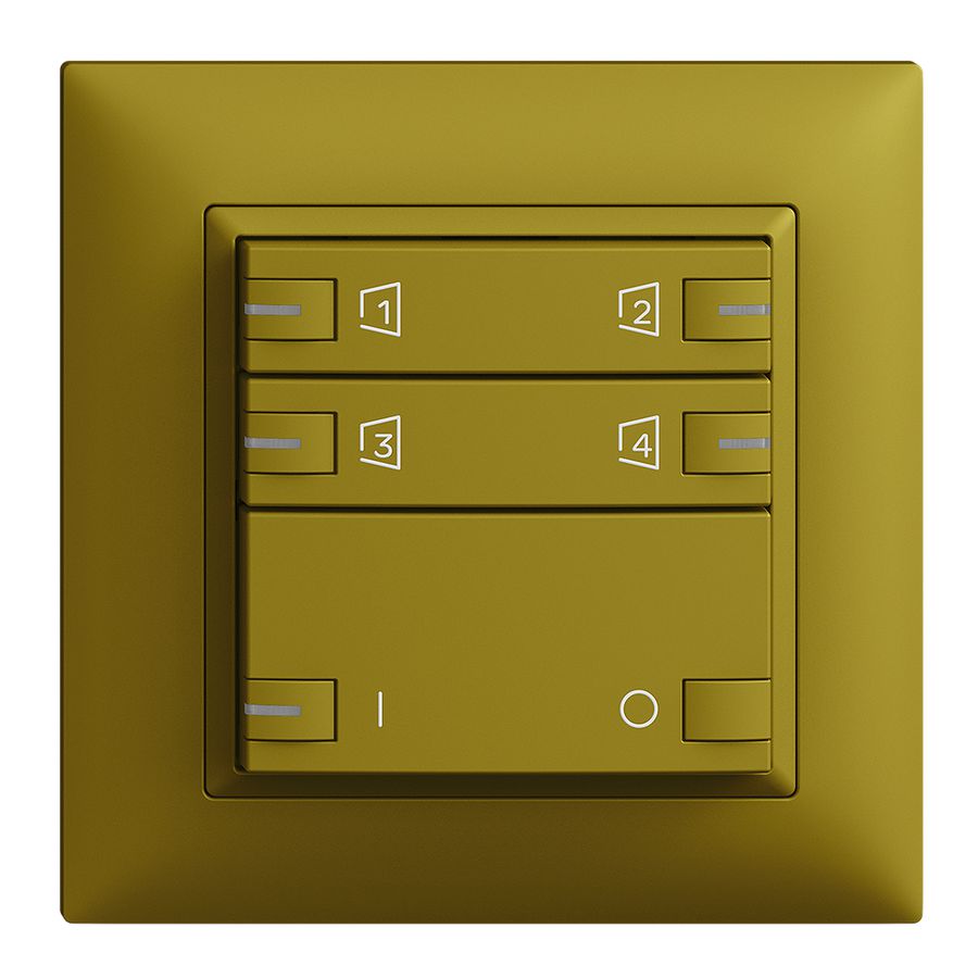 Kit de montage ENC Edue zeptrionAIR, WLAN ON/OFF LED-RGB, 2×touche, 2×comm.ov