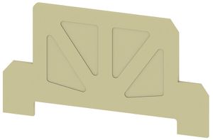 Abschlussplatte Weidmüller KDKS1 73.5×1.5mm beige