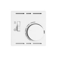 Montageset EDIZIO.liv SNAPFIX® f.Thermostat mit Schalter Heizen/Kühlen ws