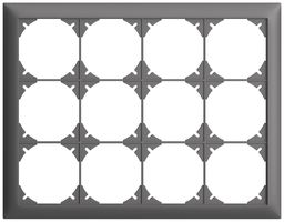 UP-Kopfzeile EDIZIOdue SNAPFIX® 3×4 horizontal 268×208mm dunkelgrau
