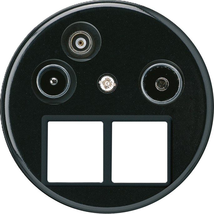 Prise d'antenne TV-R-Données basico HMS A 2GHz 4dB noir