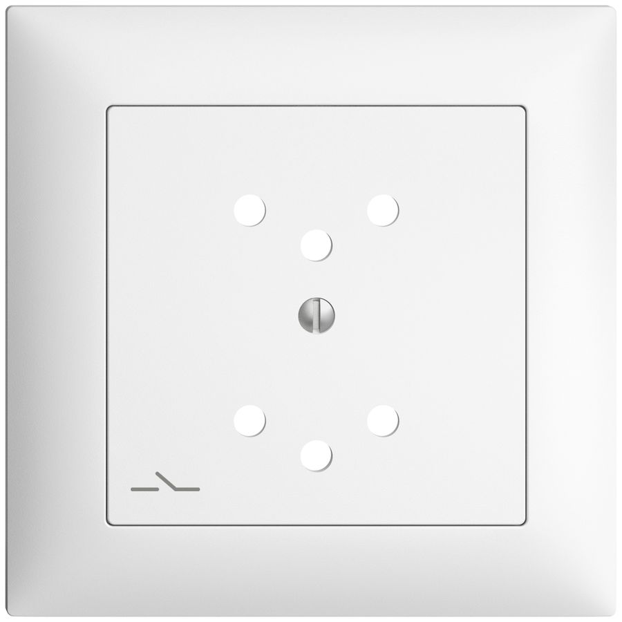 Frontset, EDIZIOdue weiss 88×88mm 2×T12/1