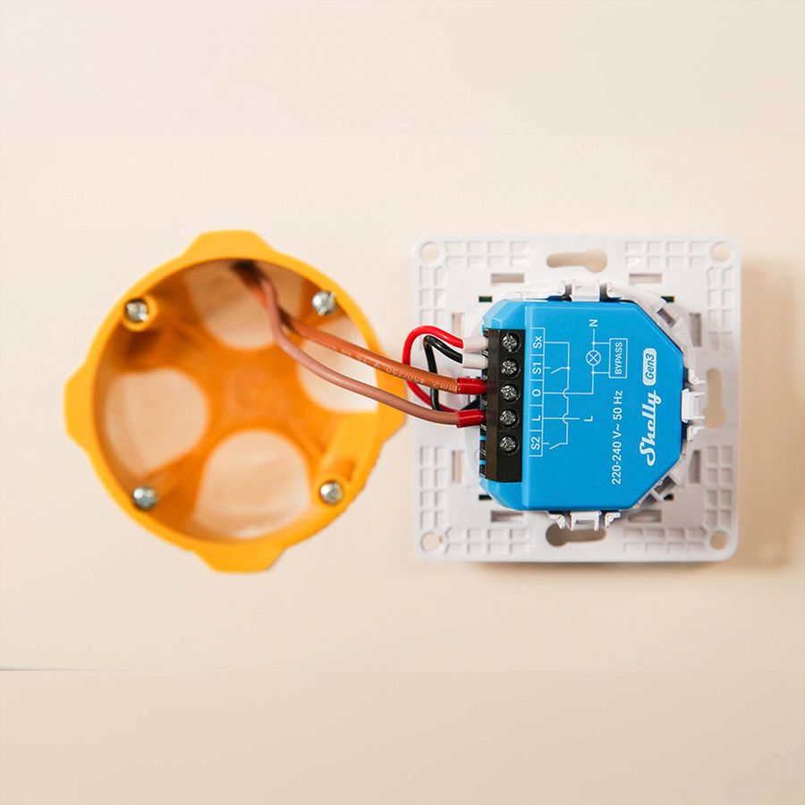 EB-RF-Schaltaktor Shelly 1L Gen3 Bt/Wi-Fi 1-Kan 110…240V 1×DI