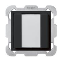Pulsante universale INC 2×kallysto B con LED nero