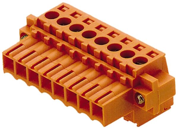 Buchsenstecker Weidmüller BL Flansch 3.5mm 10L verzinnt orange