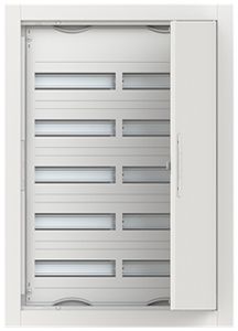 Distributeur ENC ABB ComfortLine 5 rangées 120UM avec porte 615×864×125mm