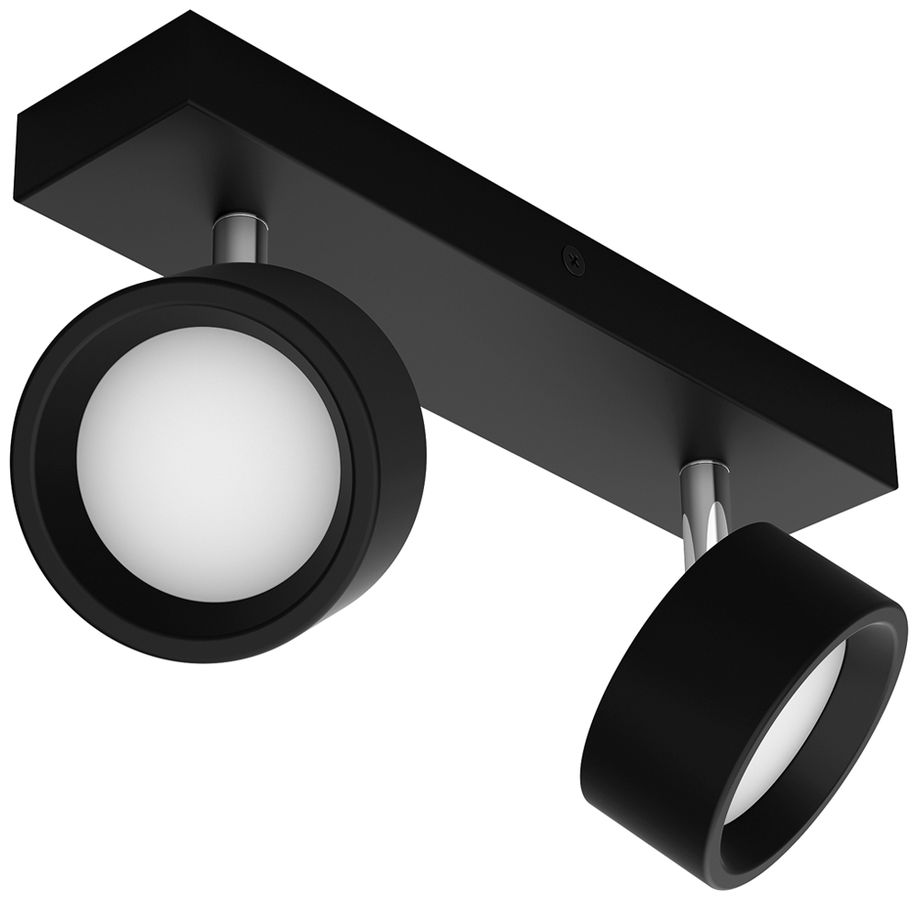 Spot LED Philips Bracia 11W 1100lm 2700K 110° 260×80.5mm nero 2×Spot