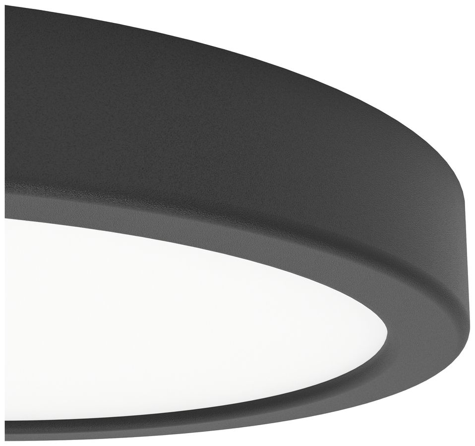 LED-Deckenleuchte Eglo FUEVA 14W 0…1400lm 2700…6500K IP44 DIM Ø211×25mm schwarz