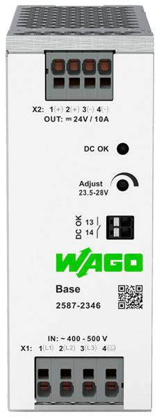 EB-Stromversorgung WAGO IN:400V OUT:24V 10A 240W