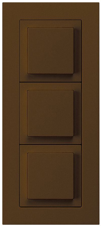 UP-Kombination kallysto.pro Gr.I-I-I vertikal 3×Schalter S3 braun