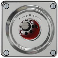 Schwenktaster ELEMENT SNAPFIX® 1P 2S 16A 400V 1<-0->2 87×87×62mm aluminium