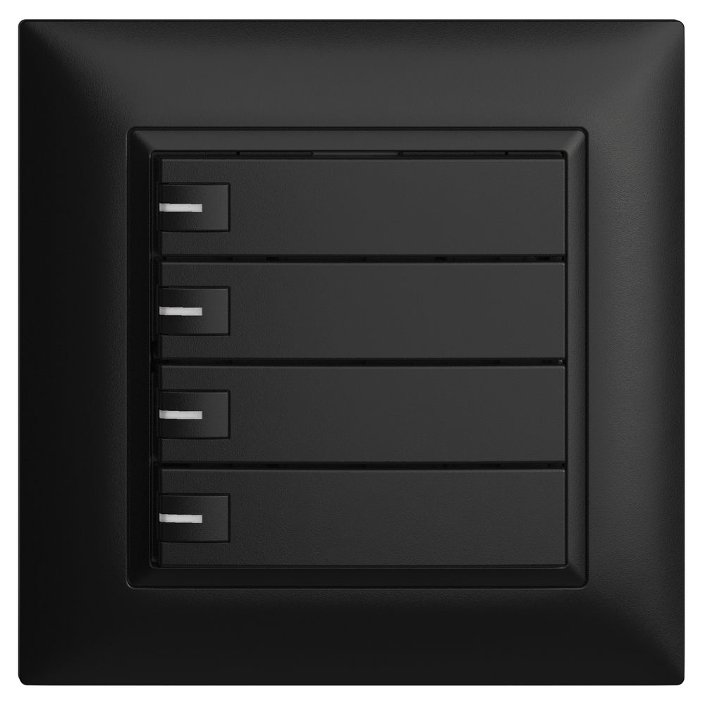 Poussoir KNX RGB ENC EDUE FMI, 250mW, a.LED RGB, 4×poussoir, comm.1×touche, no