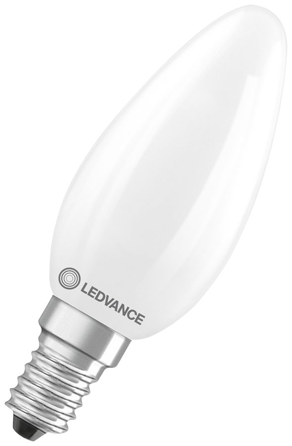 LED-Lampe LEDVANCE CLASSIC B E14 3.4W 470lm 827 B10.5 mattiert Ø35×100mm