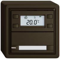 Poussoir RTH AP EDIZIO.liv SNAPFIX® a.RGB-LED étiqu.1×touche comm.2T br