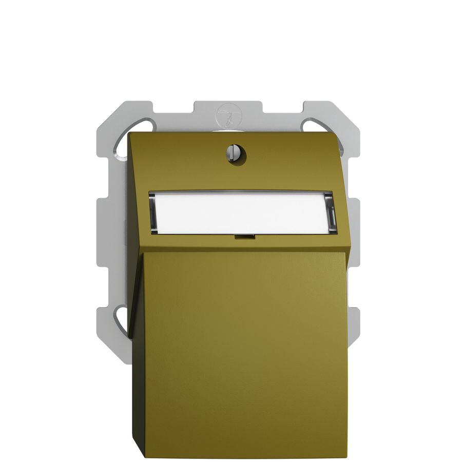 Kit de montage ENC Edue FM, avec capot de sortie droite, pour 2×Keystone, olive