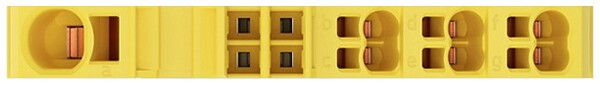 Durchgangsklemme WAGO Contact TOPJOB S 1×6/6×1.5mm² gelb