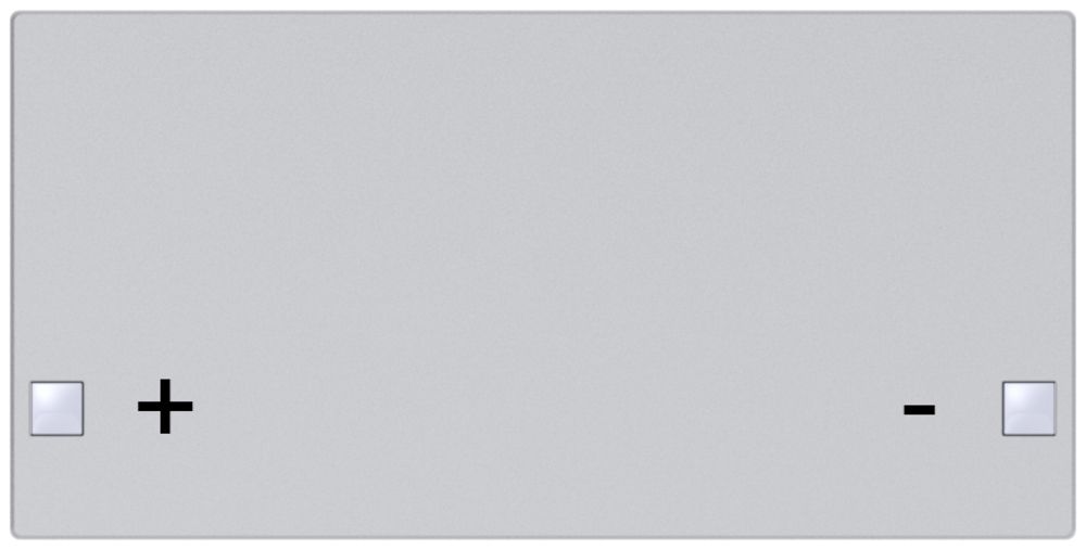 Taste SIDUS 2/4f zu Tastsensor mit Aufdruck +/-, alu