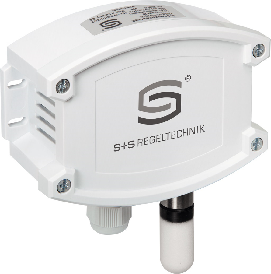 Sonda di temp., umidità, CO2, a parete, 24V CA/15-36V CC, uscita: 0-10V/4-20mA