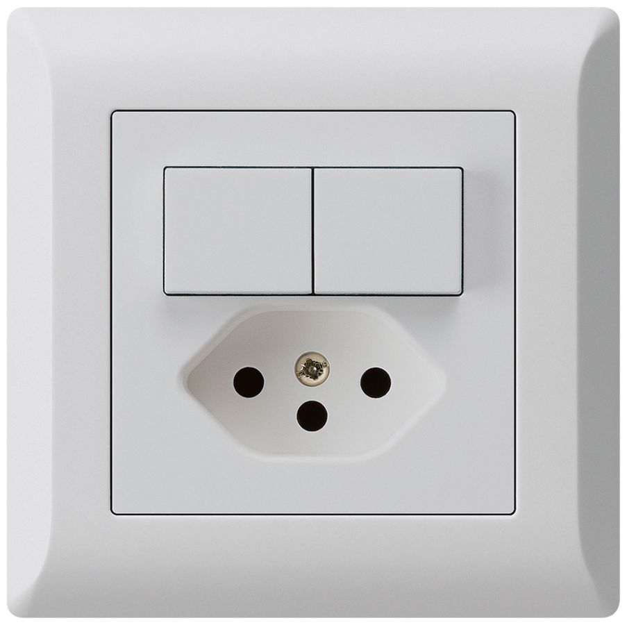 UP-Kombination 2×A-R/1P+T13 hellgrau kallysto.line mit Kinderschutz