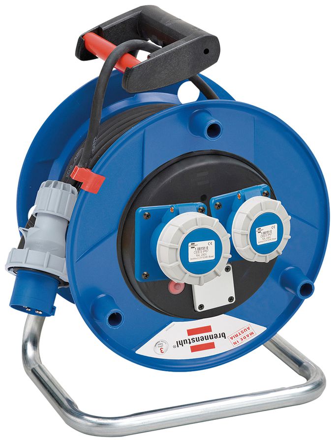 Enrouleur de câble Garant ST 290 Ø290mm 2×CEE16/3L IP67 25m H07RN-F 3×2.5mm² no