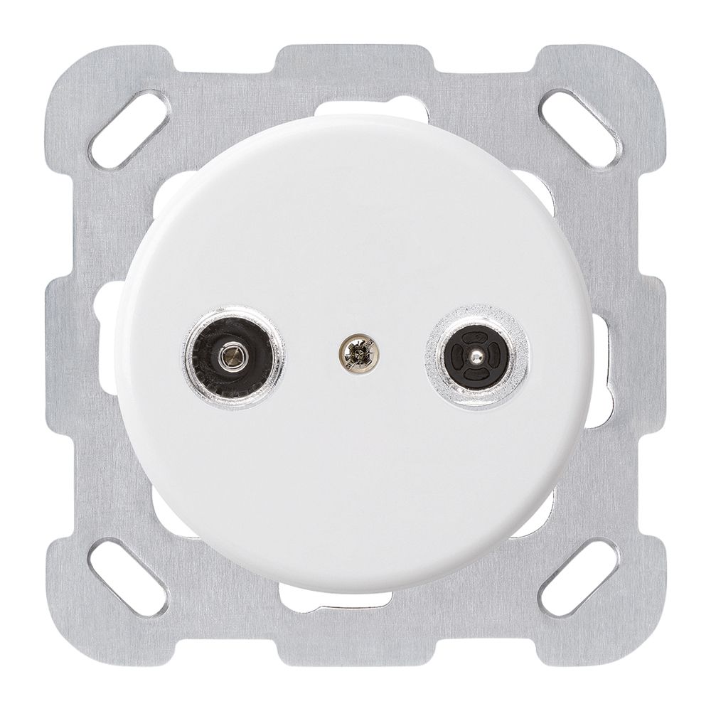 Prise d'antenne ENC basico TV-R montage B 10.5dB 2GHz blanc