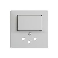 Frontset EDIZIOdue hellgrau 60×60mm T12