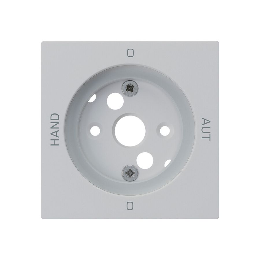 Frontplatte kallysto 0-Hand-0-Aut. 60×60mm für Drehschalter S2 hellgrau