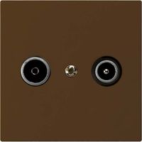 UP-Antennendose kallysto R/TV 14dB Durchgangsdose braun